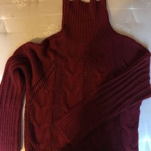 Red cable knit Sweater